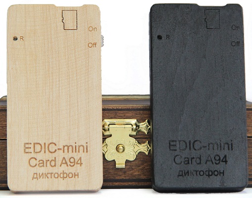 Цифровой мини-диктофон Edic-mini Card A94