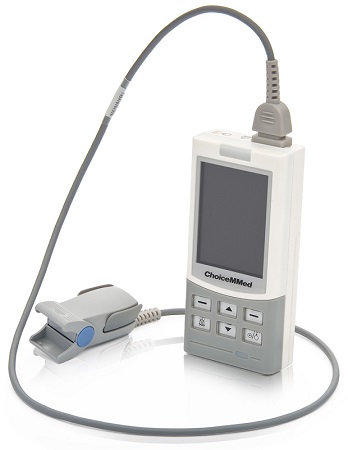 Пульсоксиметр Choicemmed MD300M + 2 датчика для взрослых и неонатальный (с блоком питания и аккумулятором)