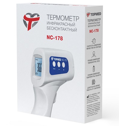Бесконтактный инфракрасный термометр "TOPMED NC-178" 