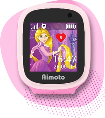Детские умные часы-телефон с GPS Aimoto Disney Принцесса Рапунцель SE
