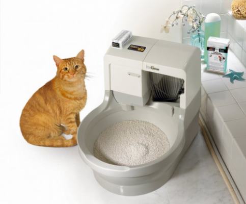 Благодаря использованию в туалете CatGenie 120 моющихся гранул кошку легко приучить к нему
