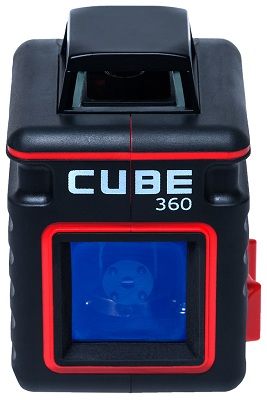Лазерный уровень (нивелир) ADA CUBE 360: вид спереди (нажмите на фото для увеличения)