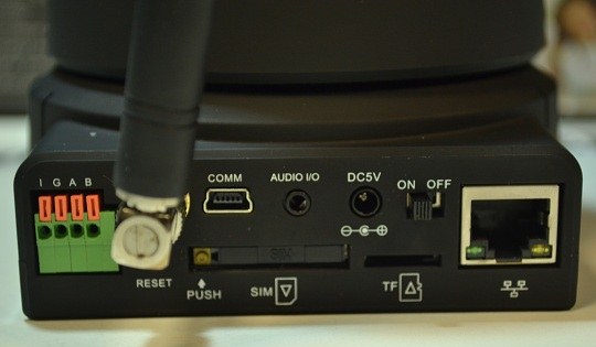 Разъемы на корпусе 3G камеры GOSCAM - GD1866