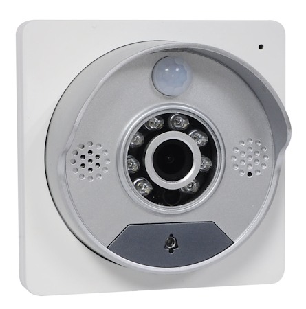 Вызывная панель беспроводного видеодомофона SITITEK Spot имеет современный дизайн и хорошо подходит к внешнему виду практически любых входных дверей