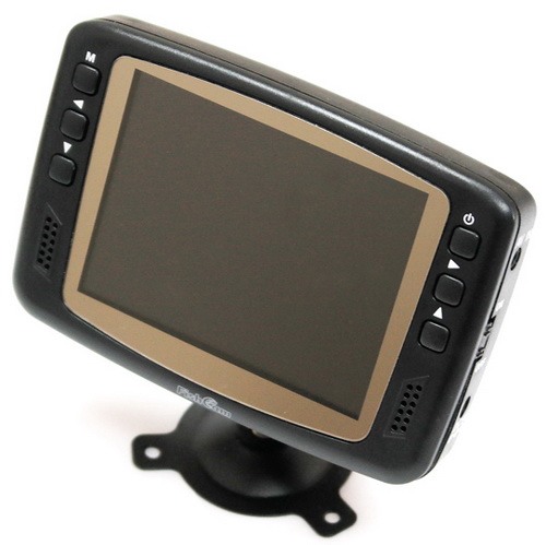 Кнопки для управления параметрами изображения расположены на передней панели монитора рыболовной видеокамеры 