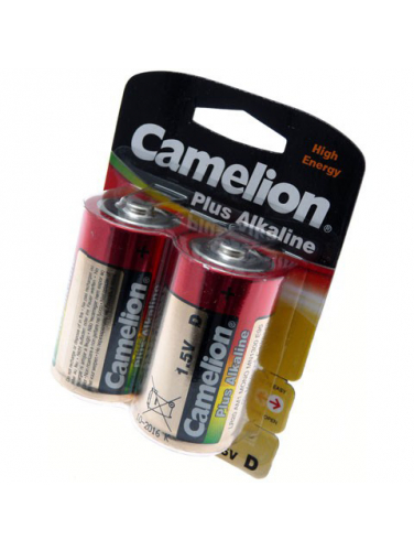 Упаковка батареек типа D Camelion LR20 (2 шт.)