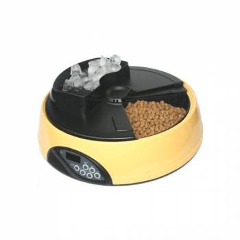 Автокормушка для кошек и собак Feed-Ex PF1 Yellow с ЖК дисплеем и емкостью для льда