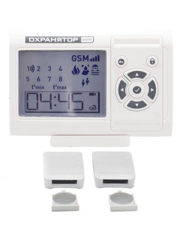Беспроводная GSM-сигнализация Охранятор Белый, 2 датчика (KIT MT9030W2)