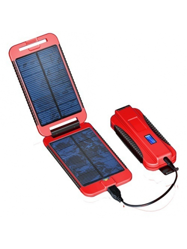 Универсальное зарядное устройство на солнечной батарее PowerTraveller PowerMonkey Extreme Red
