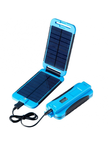 Универсальное зарядное устройство на солнечной батарее PowerTraveller PowerMonkey Extreme Blue