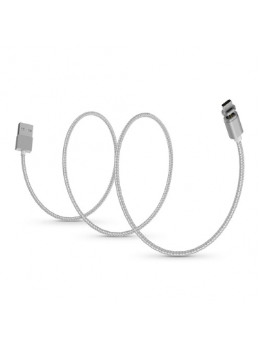 Магнтная зарядка для iPhone/ micro USB SITITEK UC-066 (серая)