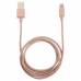 Магнитная зарядка для iPhone/ micro USB SITITEK UC-066 (розовая)