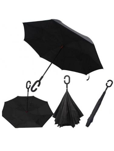 Зонт обратный Up-brella черный