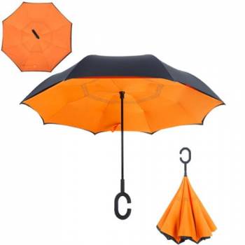 Зонт наоборот Up-brella оранжевый