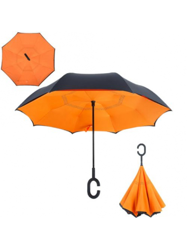Зонт наоборот Up-brella оранжевый