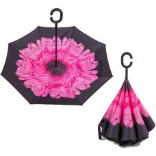 Зонт обратный (розовый цветок)