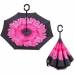 Зонт обратный Up-brella (розовый цветок)
