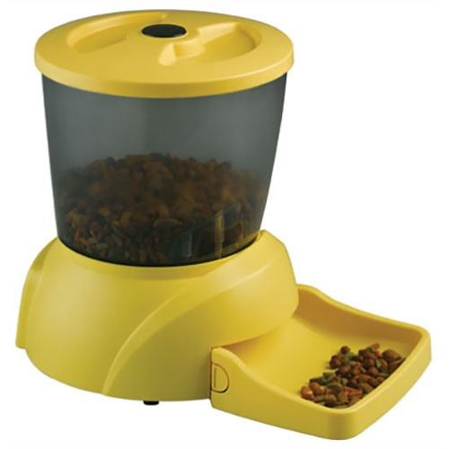 Автокормушка "Feed-Ex PF7Y" для кошек и мелких пород собак(желтая)