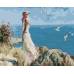 Картина по номерам Девушка на фоне моря размер 40x50 (арт. GX5705)