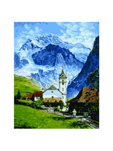 Картина по номерам Гриндельвальд размер 40x50 (арт. GX9861)
