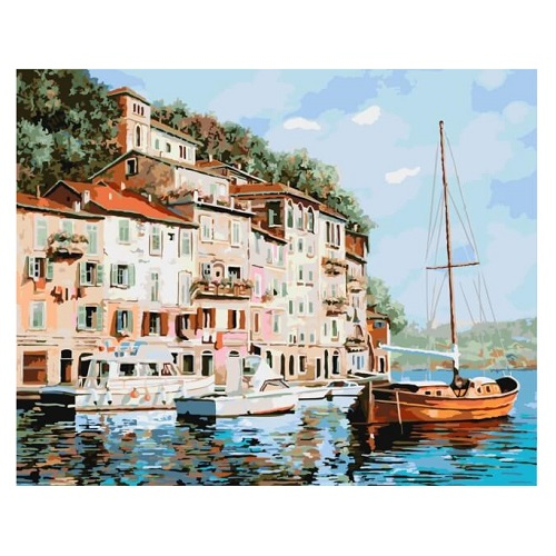 Картина по номерам "Манящая Италия" размер 40x50 (арт. GX8204)