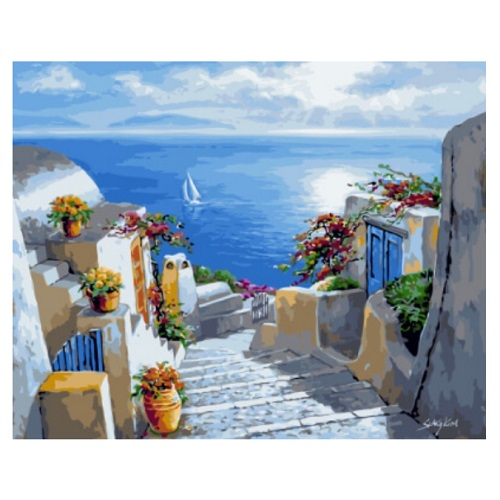 Картина по номерам "Морской вернисаж" размер 40x50 (арт. GX8858)