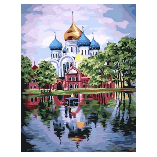 Картина по номерам "Николо-Угрешский монастырь" размер 40x50 (арт. GX22071)
