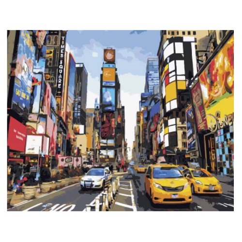 Картина по номерам "Шум большого города" размер 40x50 (арт. GX5377)