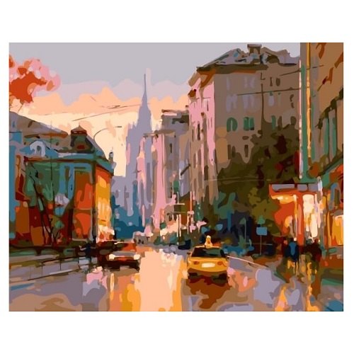 Картина по номерам "Улица Поварская" размер 40x50 (арт. MG2042)