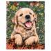 Картина по номерам Веселый щенок размер 40x50 (арт. GX5607)
