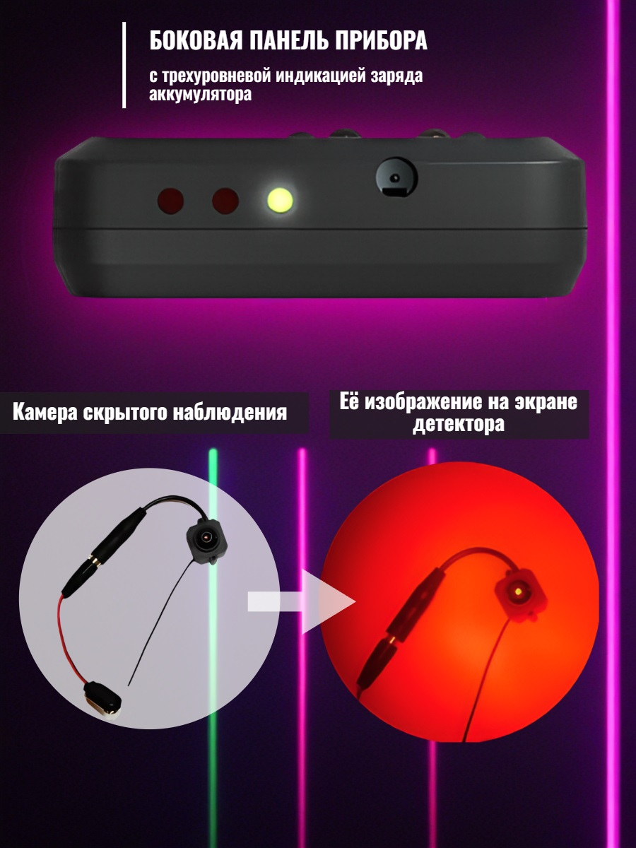 Детектор скрытых видеокамер Bughunter Dvideo Nano