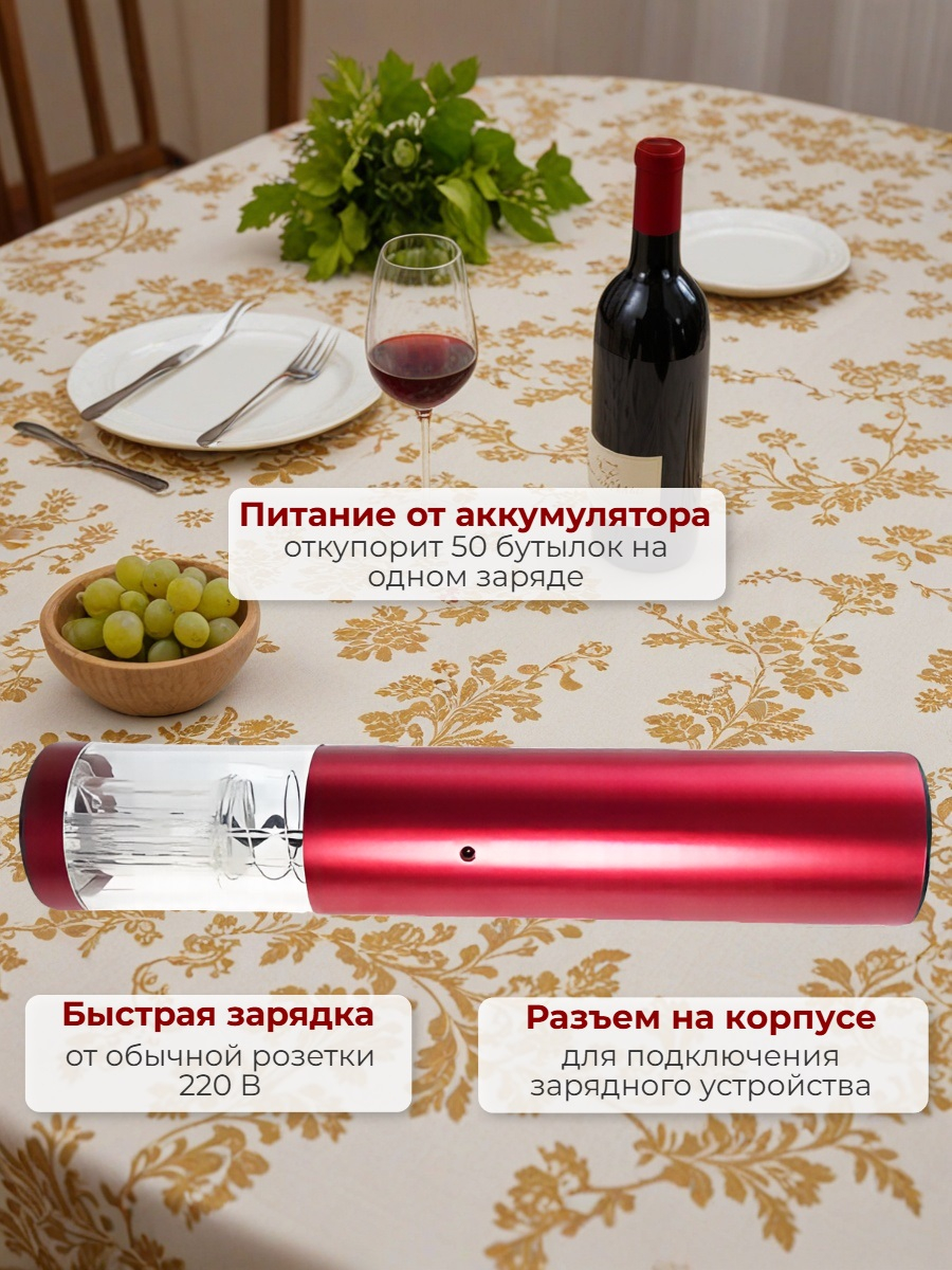 Электрический штопор для вина SITITEK E-Wine R