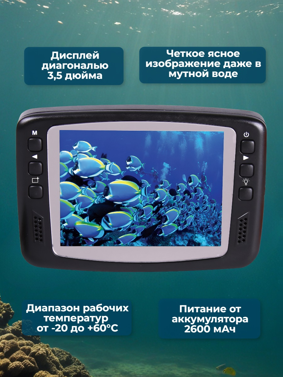 Камера для рыбалки FishCam-501 с ИК-подсветкой