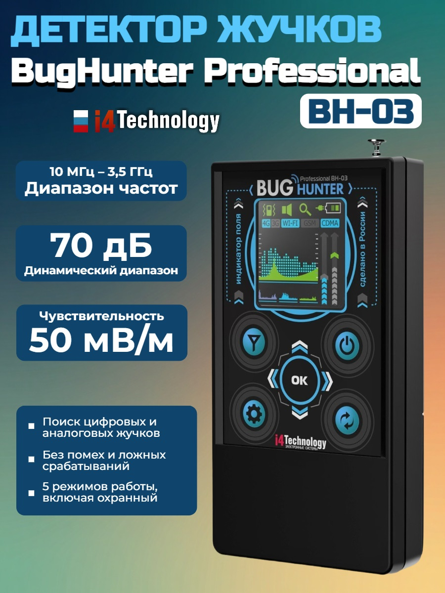 Детектор жучков BugHunter BH-03 + Обнаружитель скрытых камер Bughunter Dvideo Nano