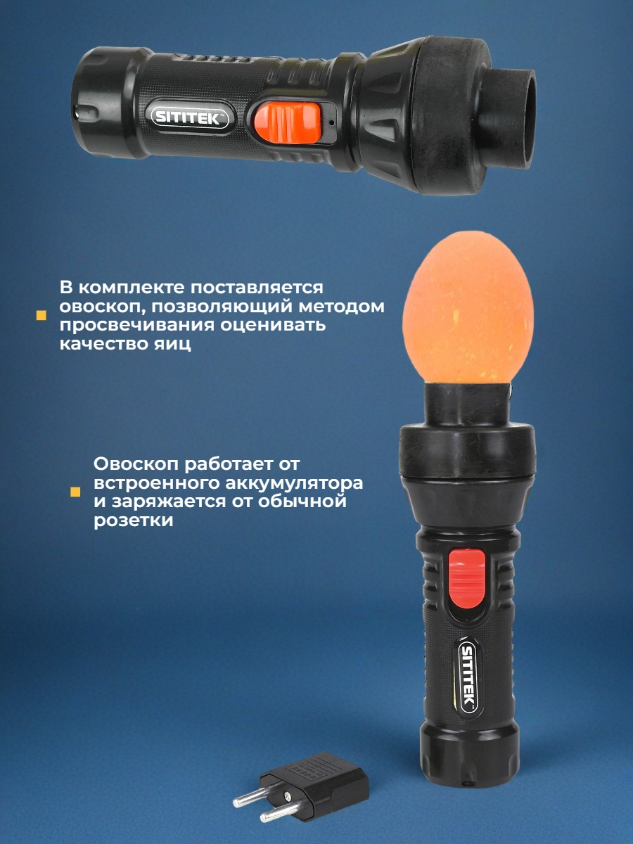 Инкубатор для яиц SITITEK 48 цифровой, автоматический переворот, 220В (48 яиц)