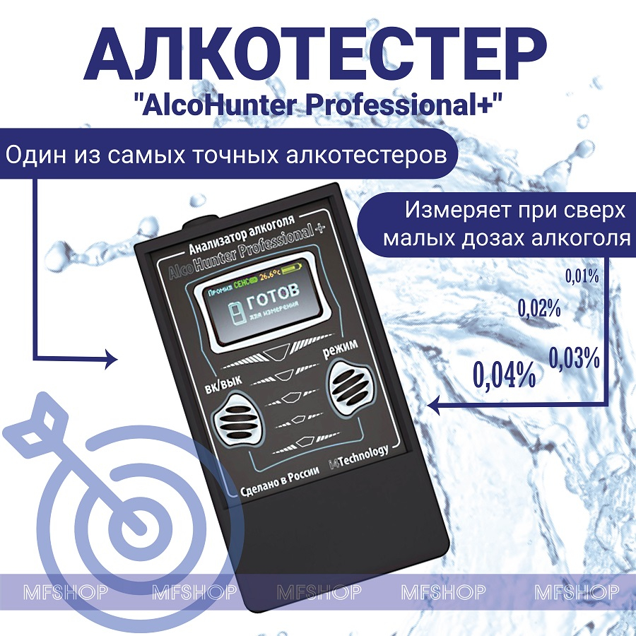 Алкотестер "AlcoHunter Professional+"