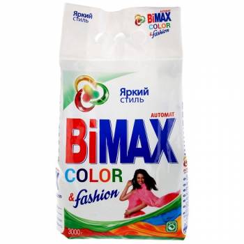 Стиральный порошок BiMax Color&Fashion, 3 кг
