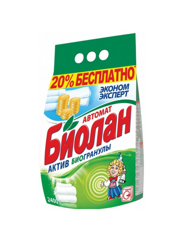 Стиральный порошок Биолан Эконом эксперт, автомат, 2,4 кг