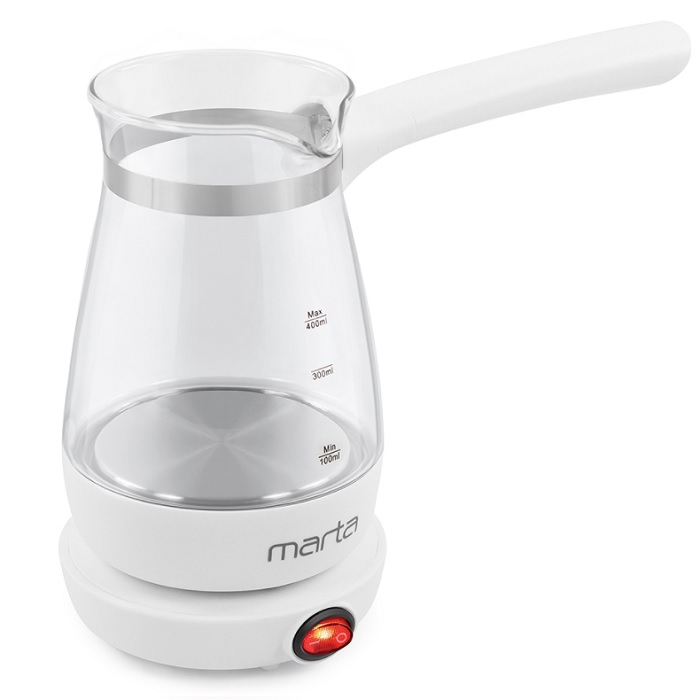 Турка электрическая MARTA MT-2140 (Белый жемчуг)