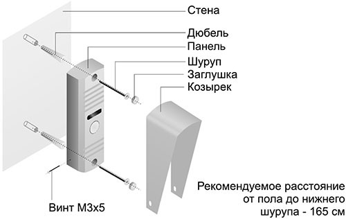 Как снять вызывную панель