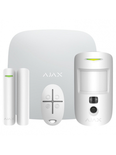Сигнализация GSM Ajax StarterKit Cam Plus white