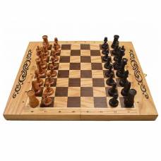 Набор игр 3в1 дуб (шахматы, нарды, шашки) средние