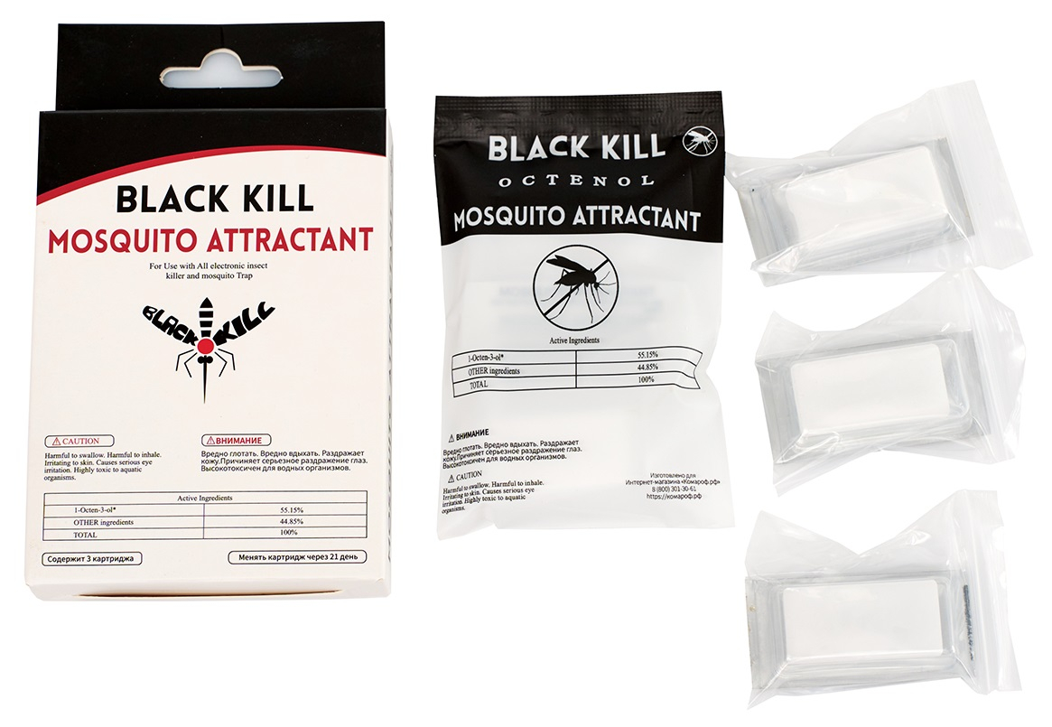 Приманка для комаров и мошки Octenol Black kill (3 шт.)