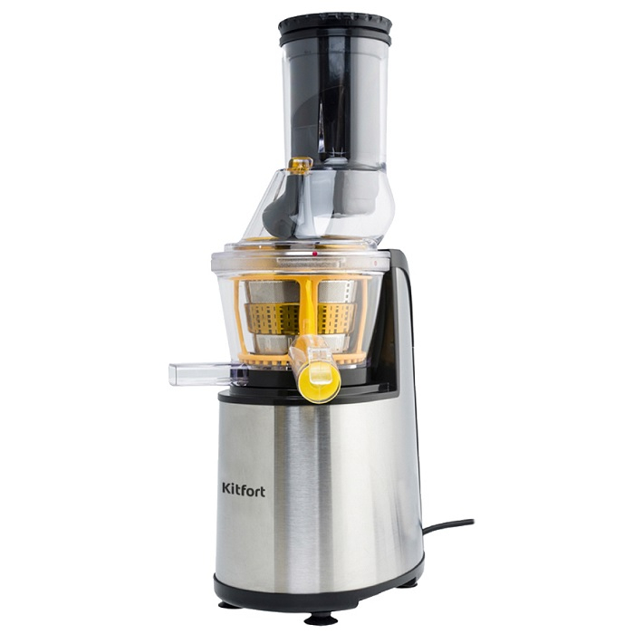 Шнековая соковыжималка Kitfort КТ-1102-3 (серая)