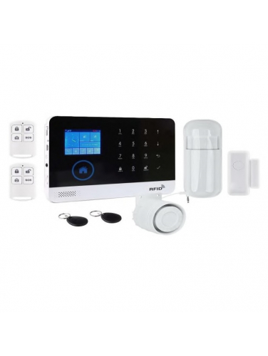 Беспроводная GSM/Wi-Fi сигнализация TUYA SmartСтраж Око+ для дома и квартиры (2 канала оповещения, поддержка RFID карт, удобное приложение)