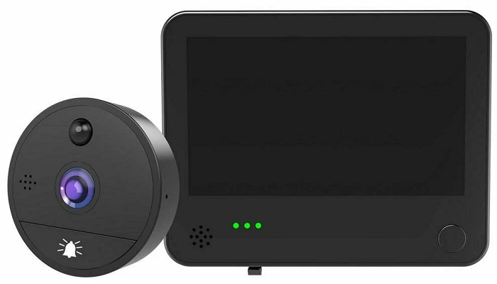Беспроводной видеоглазок TUYA Wi-Fi HDcom DW8-Tuya с записью и датчиком движения