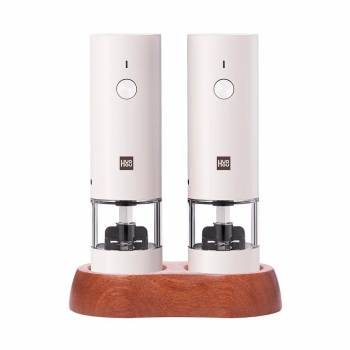 Набор мини-мельниц для специй Xiaomi HuoHou Electric Mini Grinder Rechargable HU0278 RUS с аккумулятором и деревянной подставкой