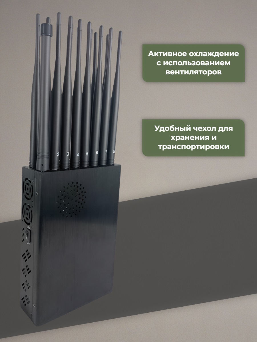 Мультичастотный мобильный подавитель «Терминатор 37-5G (16х12)»