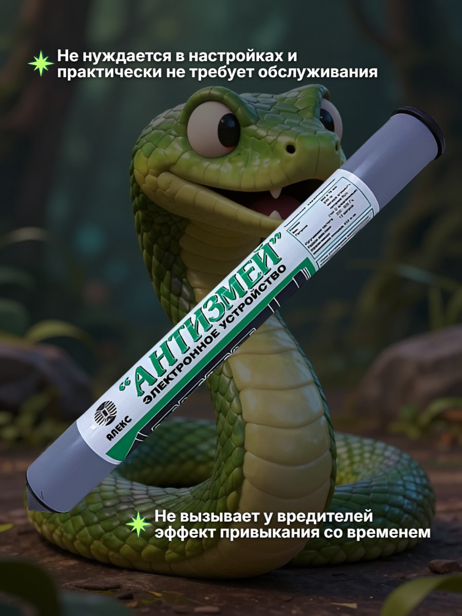 Отпугиватель змей, кротов, землероек Тайфун Антизмей