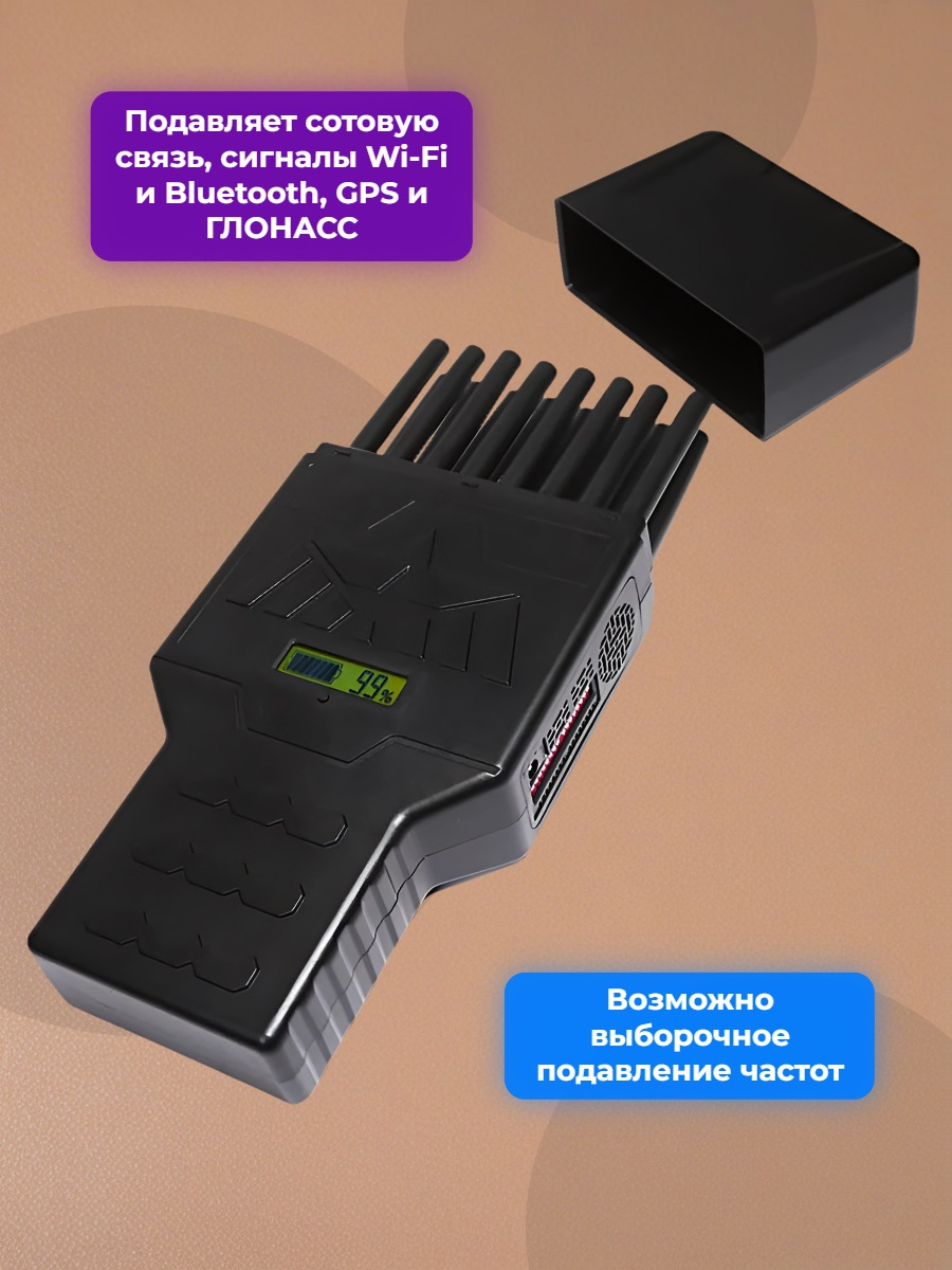 Мультичастотный мобильный подавитель «Терминатор 35-5G (16х12)»